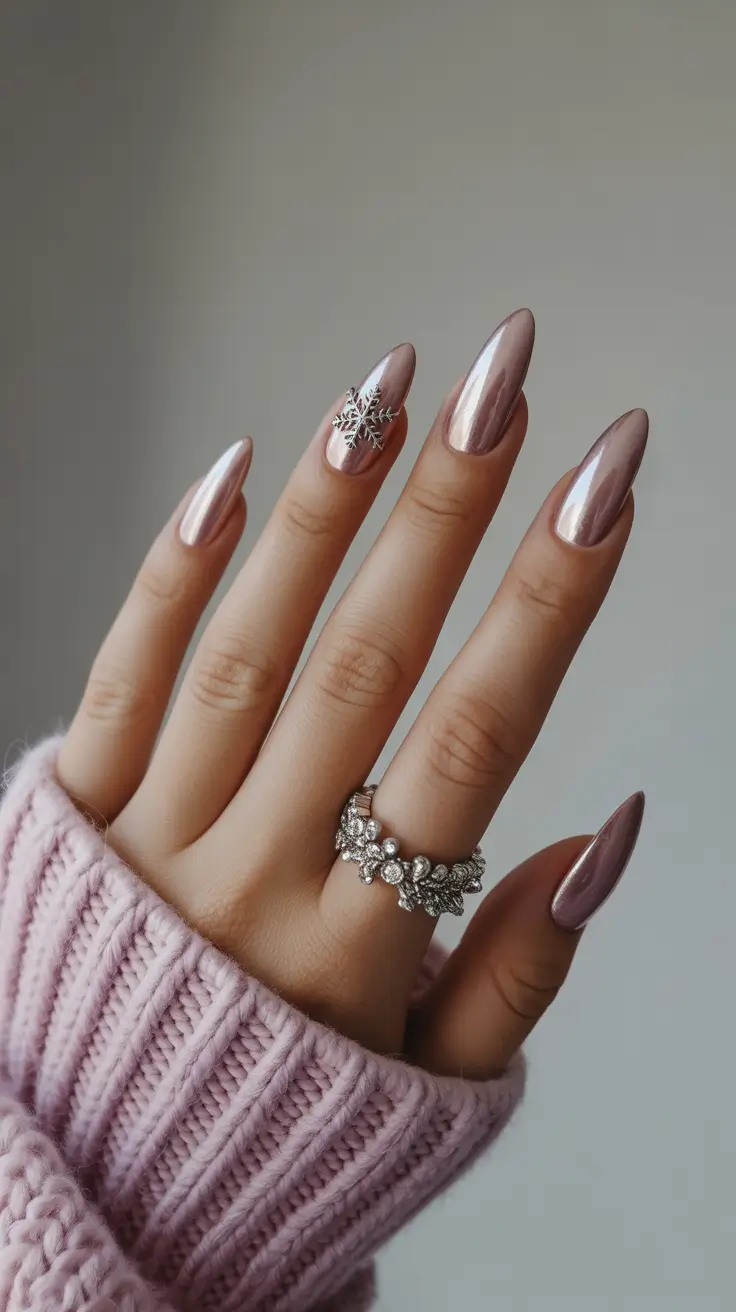 simple-winter-nails-2025-2026-metallic-rosé-frost