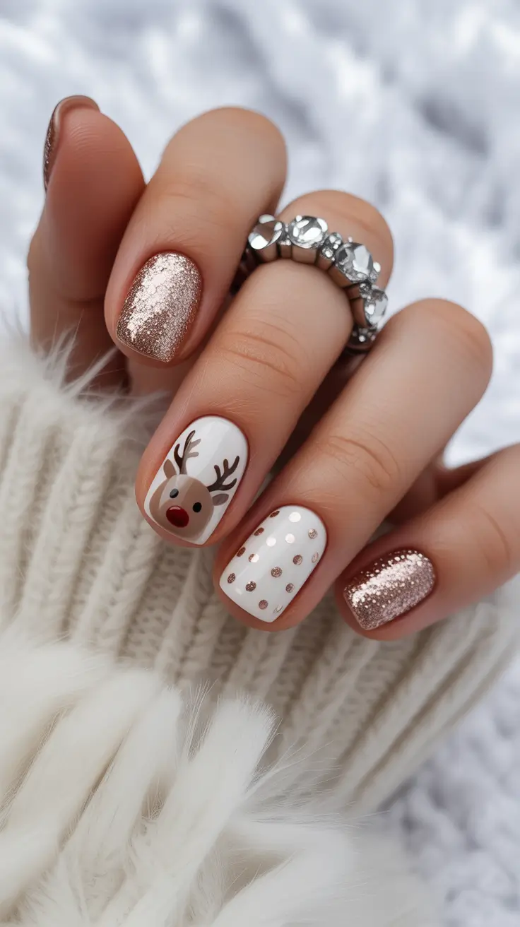 simple-winter-nails-2025-2026-rudolph-sparkle