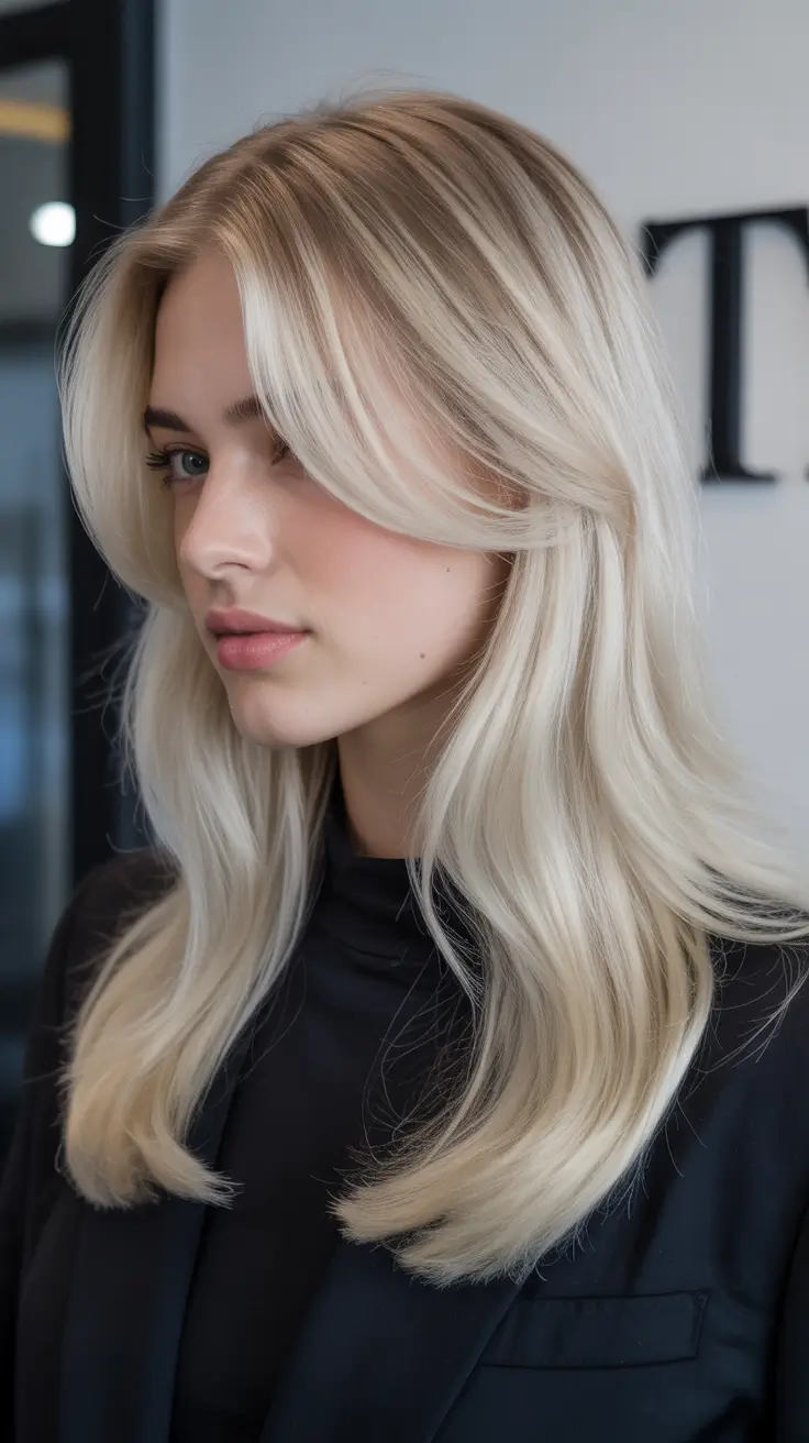 hair colors for soft winter 2025-2026 Arctic Cream Blonde