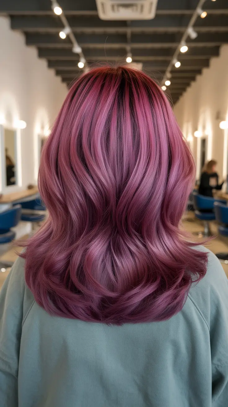 hair colors for soft winter 2025-2026 Violet Frost Waves