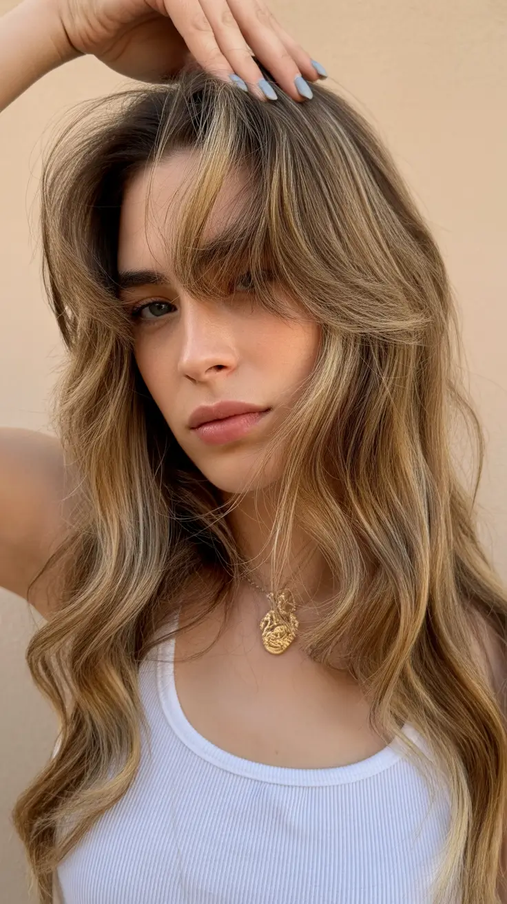 hair colors for soft winter 2025-2026 Soft Sand Balayage Flow