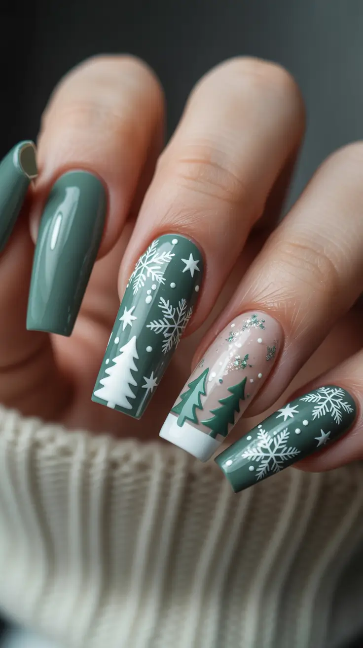 Best Winter Nail Colors Ideas 2025–2026 Evergreen Enchantment