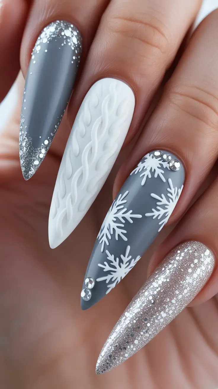 Best Winter Nail Colors Ideas 2025–2026 Knit & Glitter Elegance