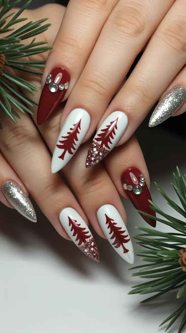 Best Winter Nail Colors 2025–2026 Crimson Fir Magic