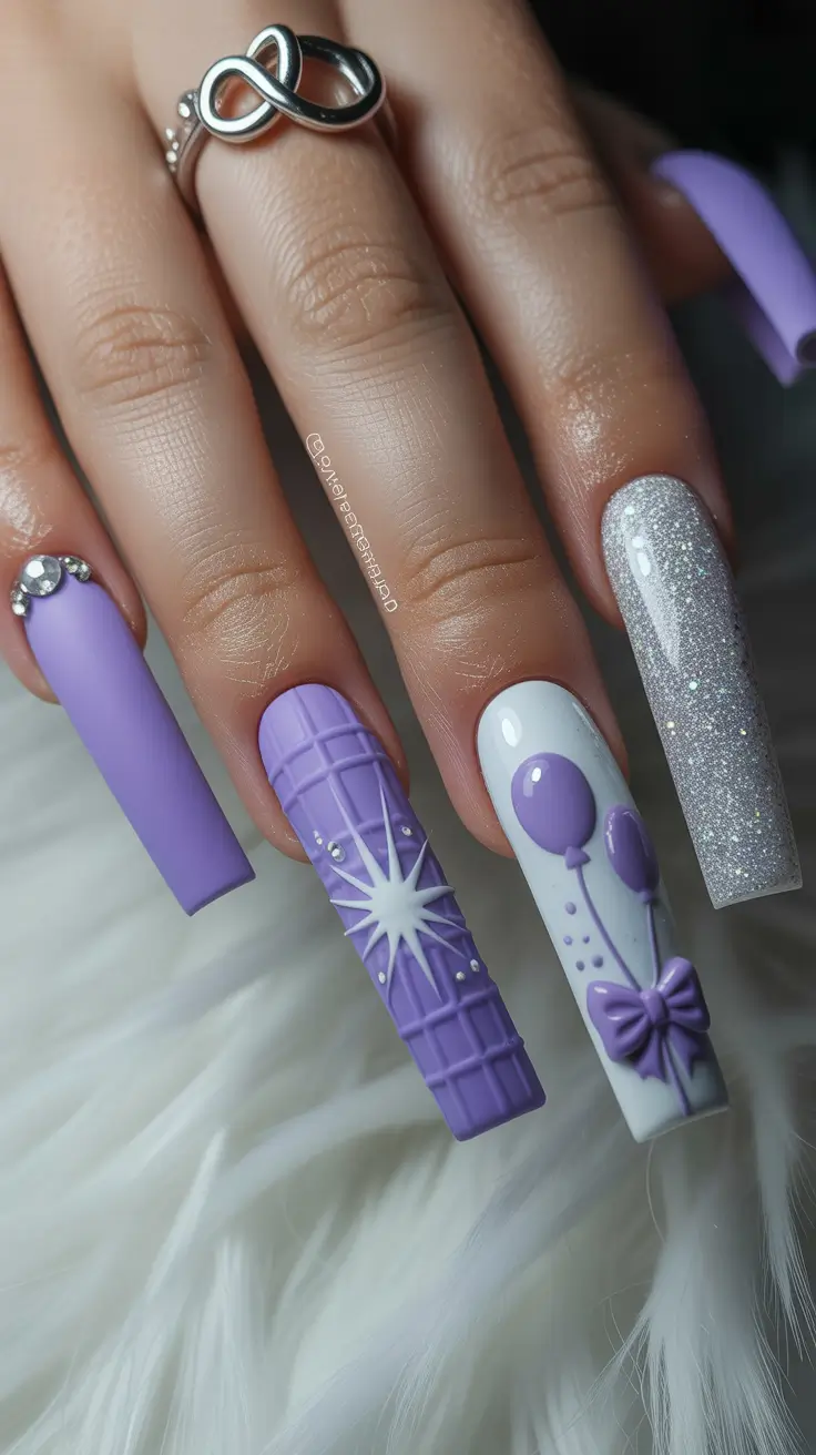 Best Winter Nail Colors Ideas 2025–2026 Lavender Frost Magic