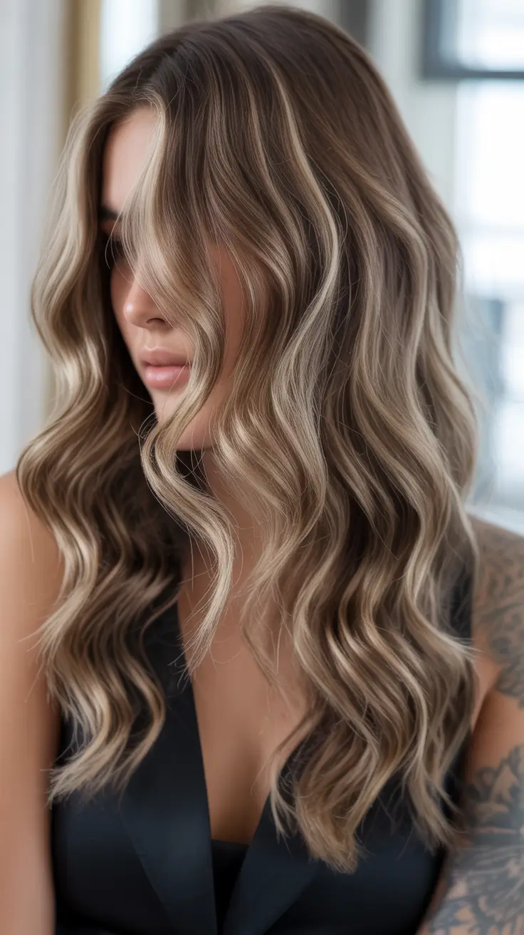 winter hair colors 2025-2026 Smoky Brunette Balayage