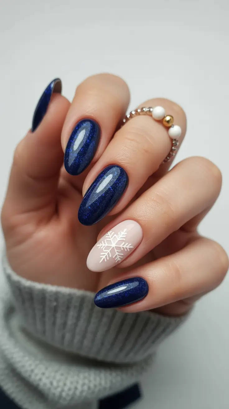 chic winter nail ideas 2025-2026 midnight snow