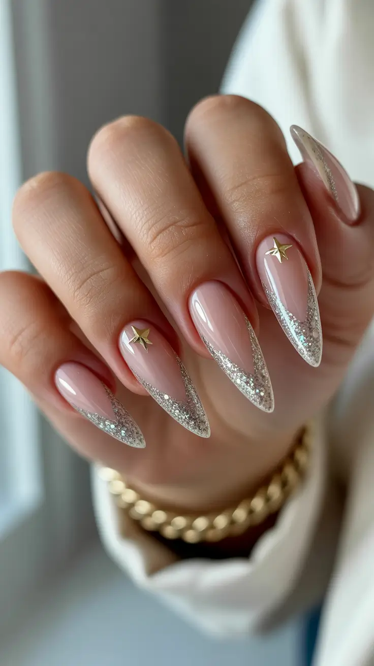 christmas-nail-design-ideas-2025-starlit-silver-tips