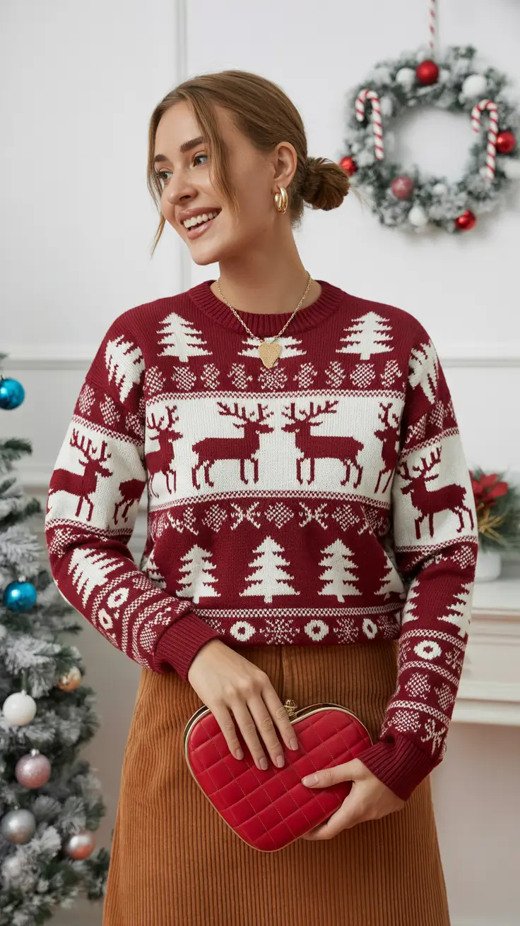 christmas outfit 2025 Nordic Charm Revival