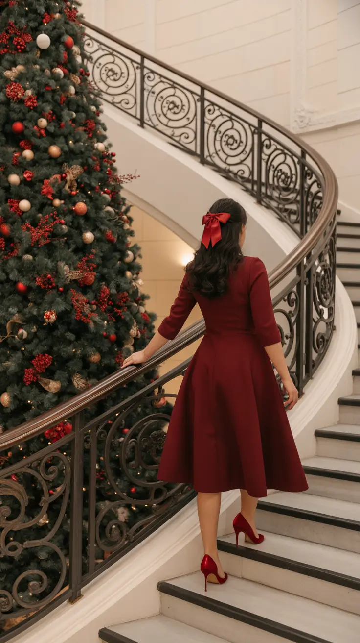 christmas outfit 2025 Vintage Holiday Grace