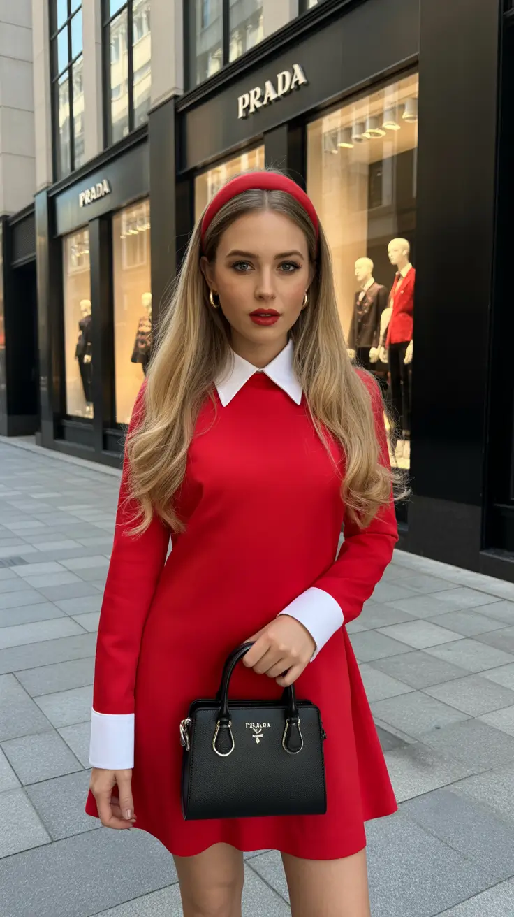 christmas outfit 2025 Modern Red Statement