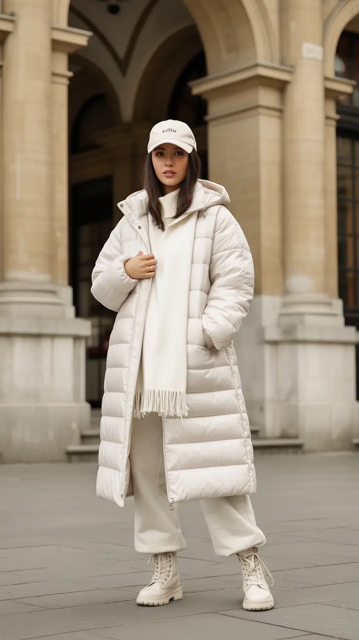 cold weather outfits 2026 Winter Ready in All-White Everything