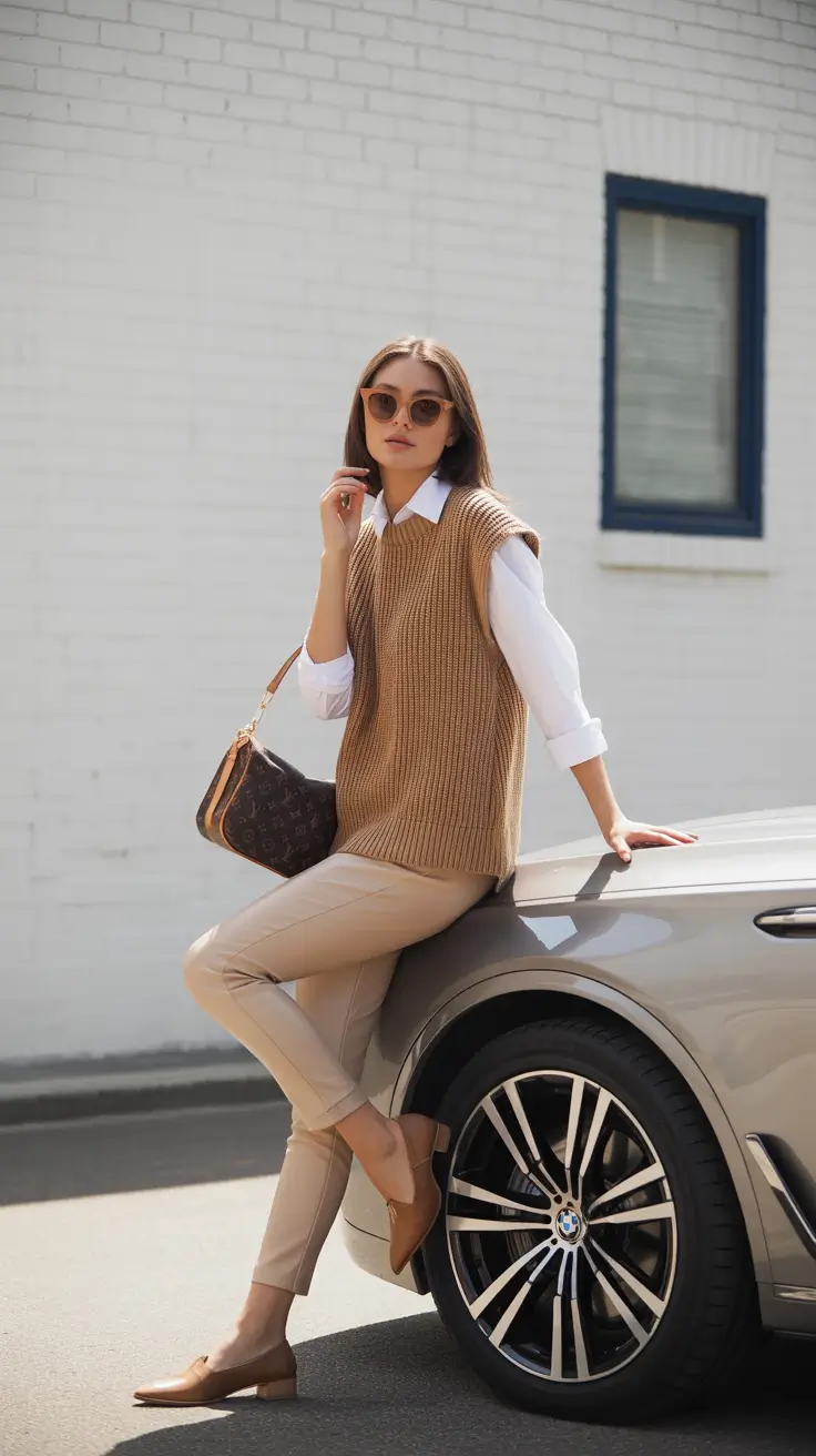 comfy outfits 2026 City Casual in Warm Neutrals
