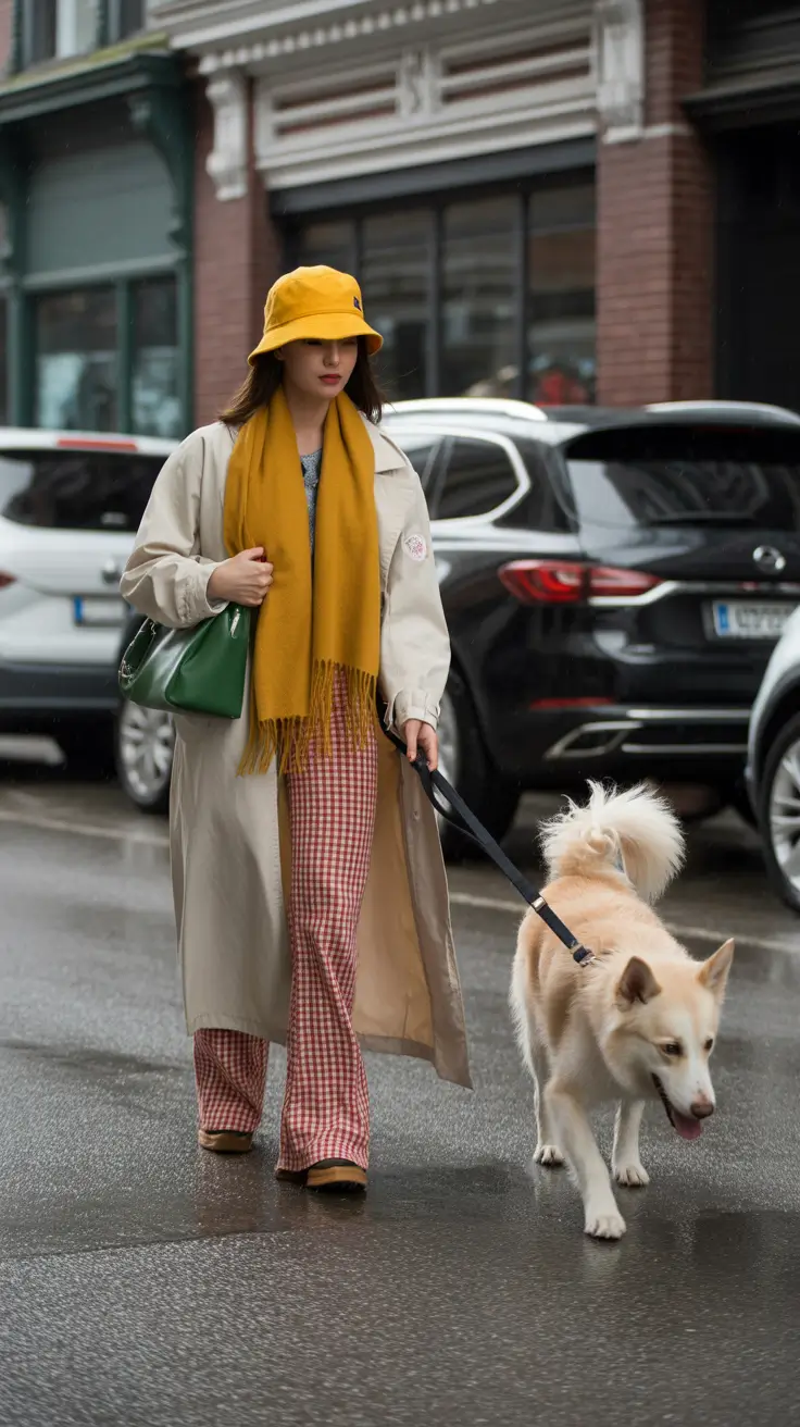 comfy winter outfits 2025-2026 Golden Touch for Gray Days