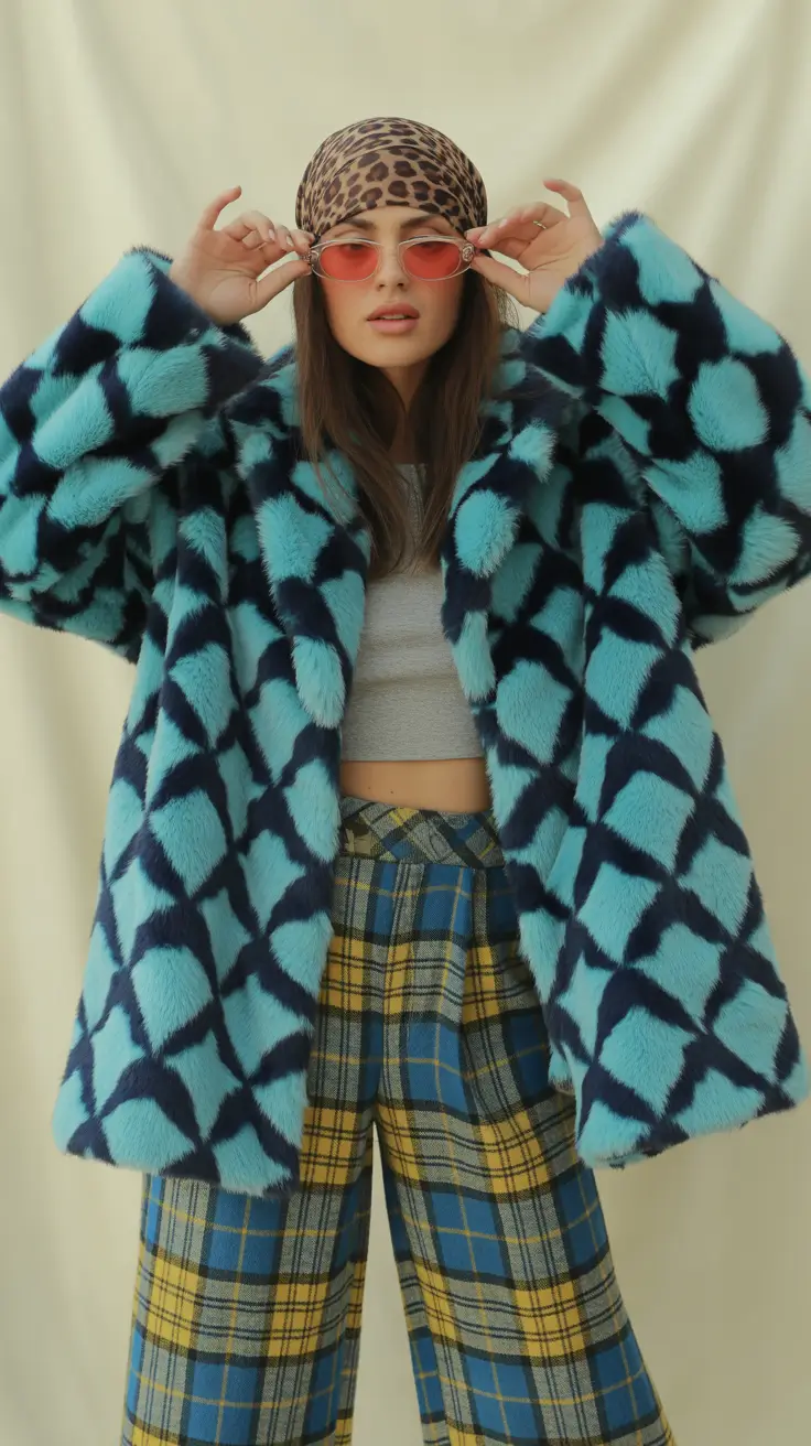 comfy winter outfits 2025-2026 Eclectic Mix of Patterns