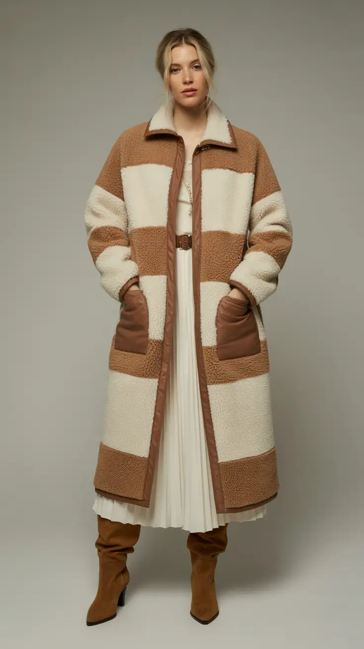 comfy winter outfits 2025-2026 Stripes and Soft Neutrals