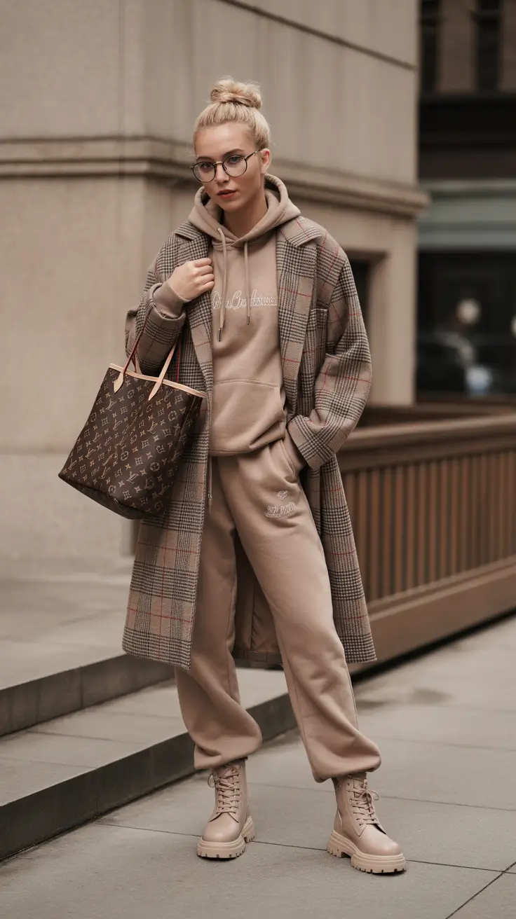 cozy winter outfits 2025-2026 layered plaid