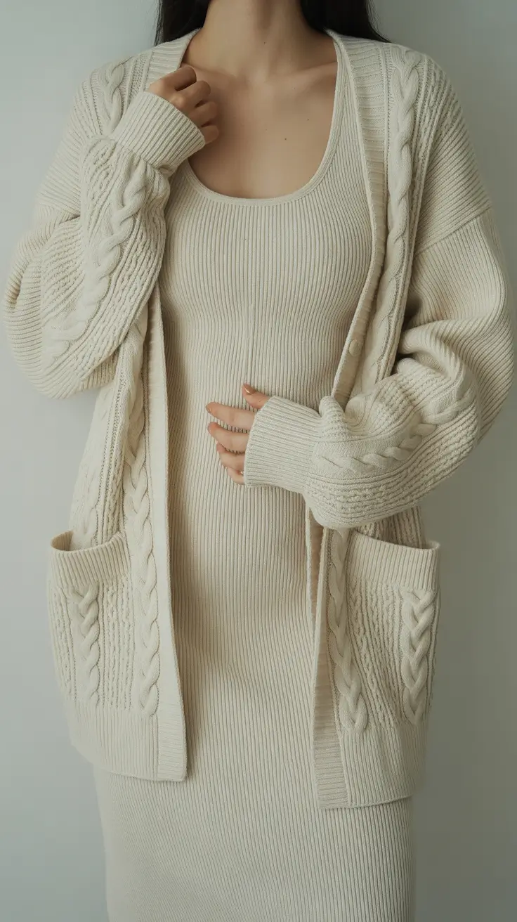 cozy winter outfits 2025-2026 Soft Knit Harmony