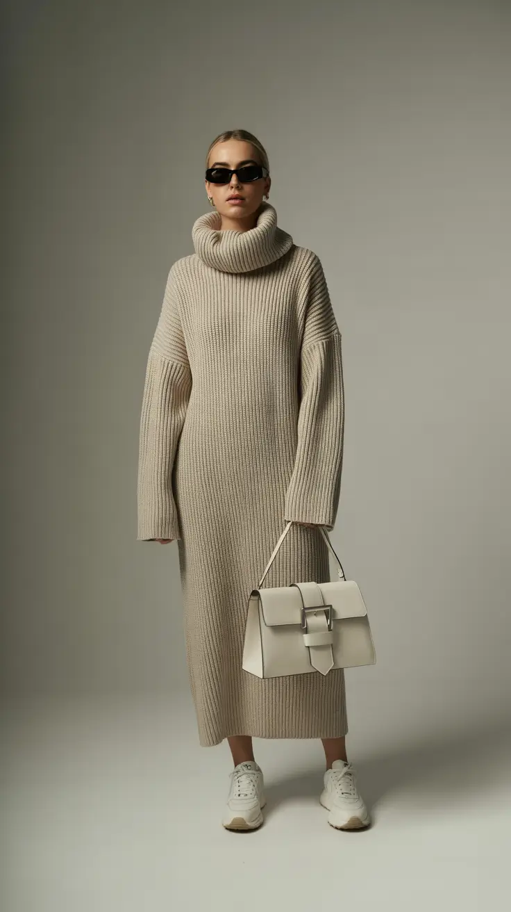 cozy winter outfits 2025-2026 ribbed elegance
