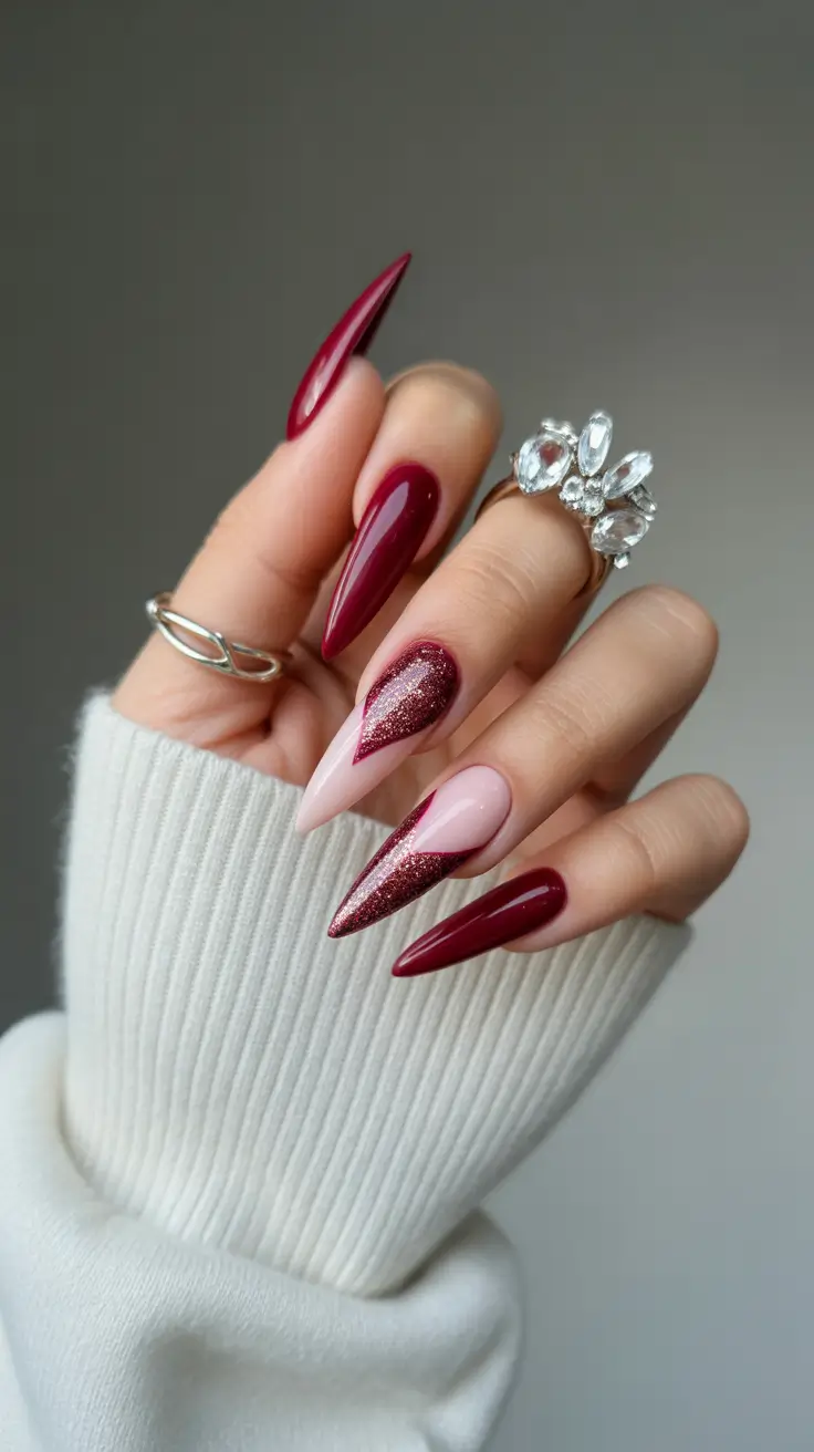 Fresh Cute Nail Inspiration Winter 2025–2026 Wine Velvet Glam