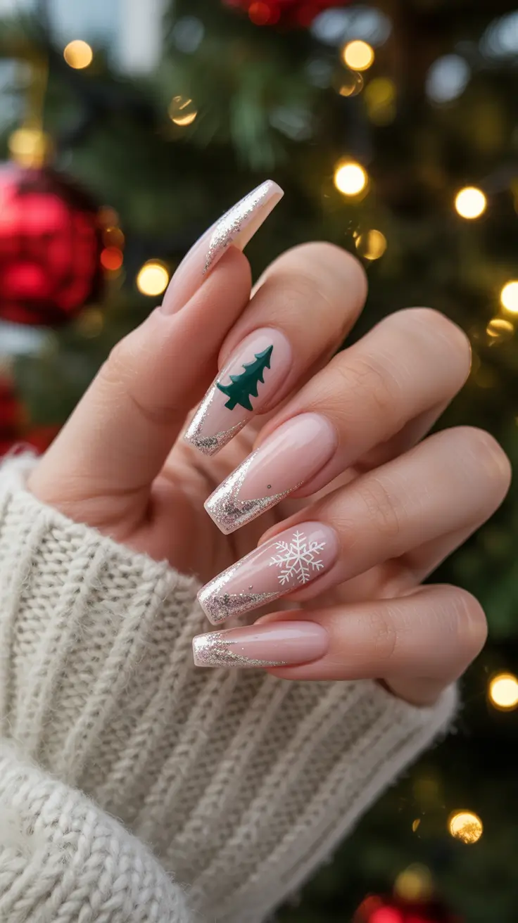 cute-winter-nails-2025-2026-frosted-forest-charm