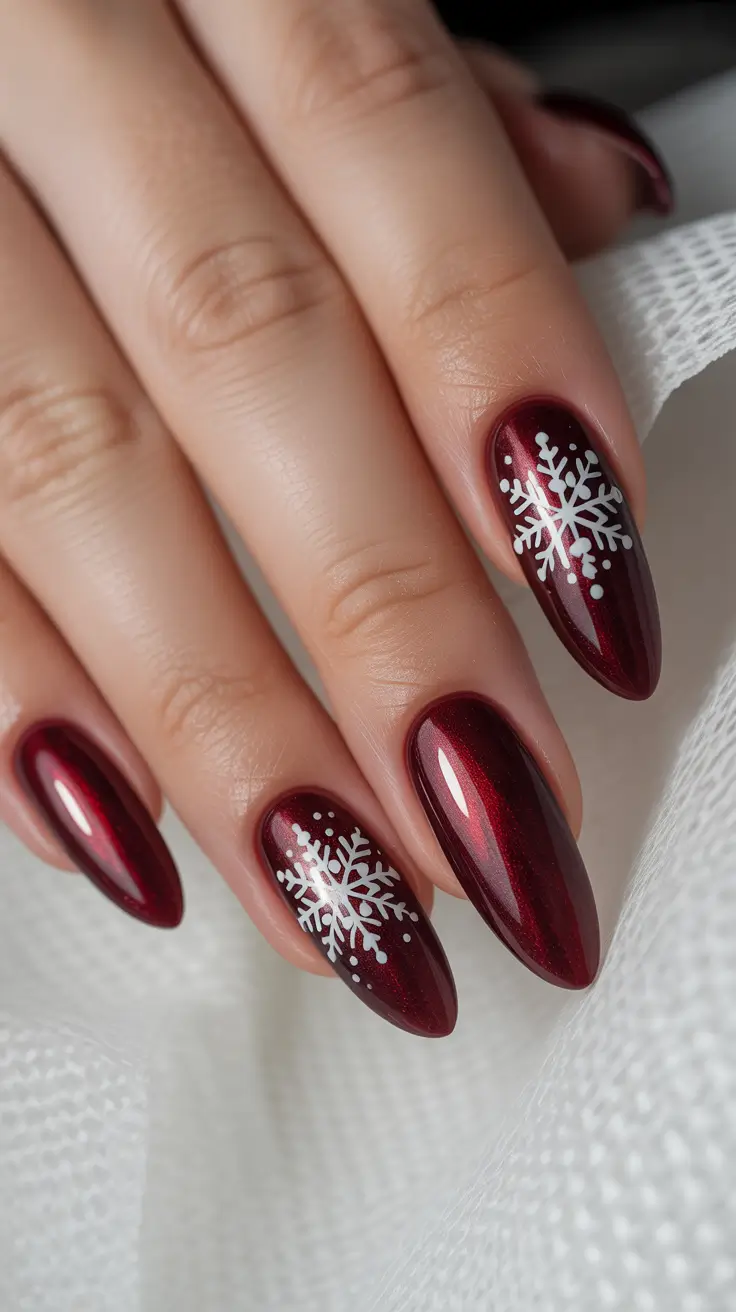 cute-winter-nails-2025-2026-crimson-snowflakes