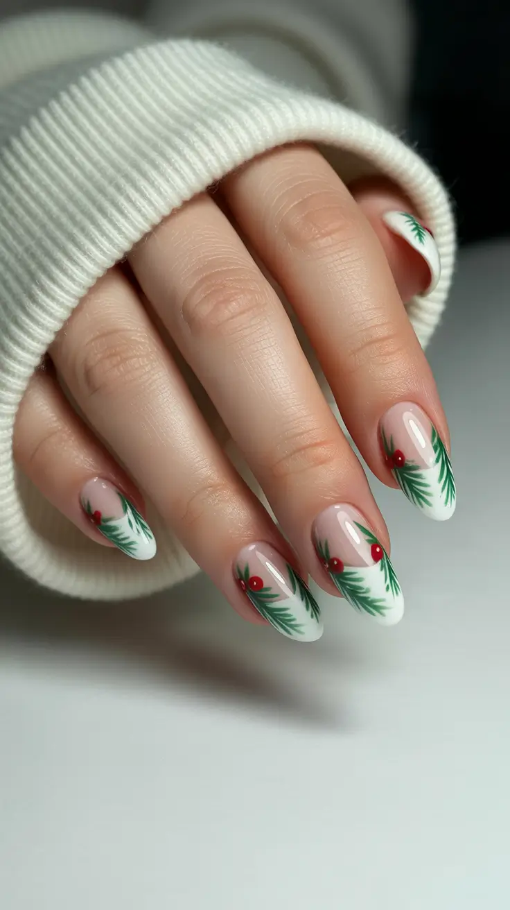 Fresh Cute Nail Inspiration Winter 2025–2026 Evergreen Charm