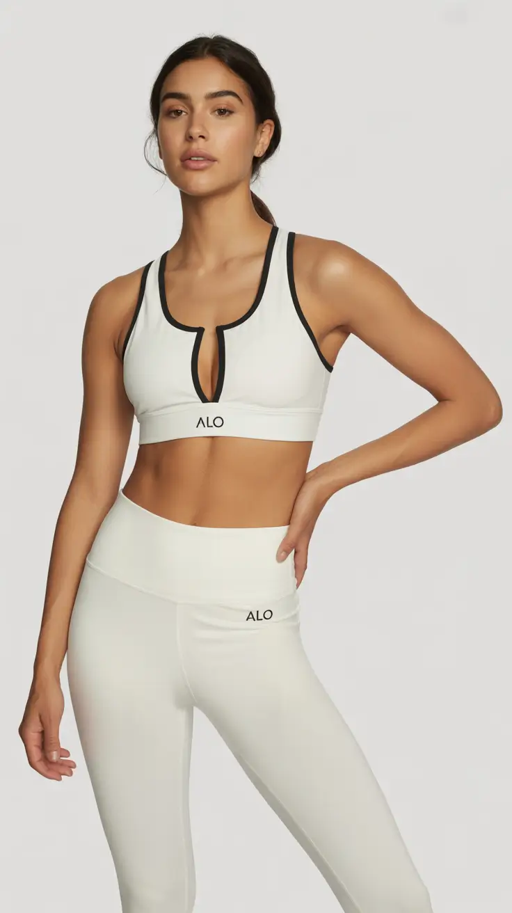 gym outfits 2026 Minimalist White Harmony