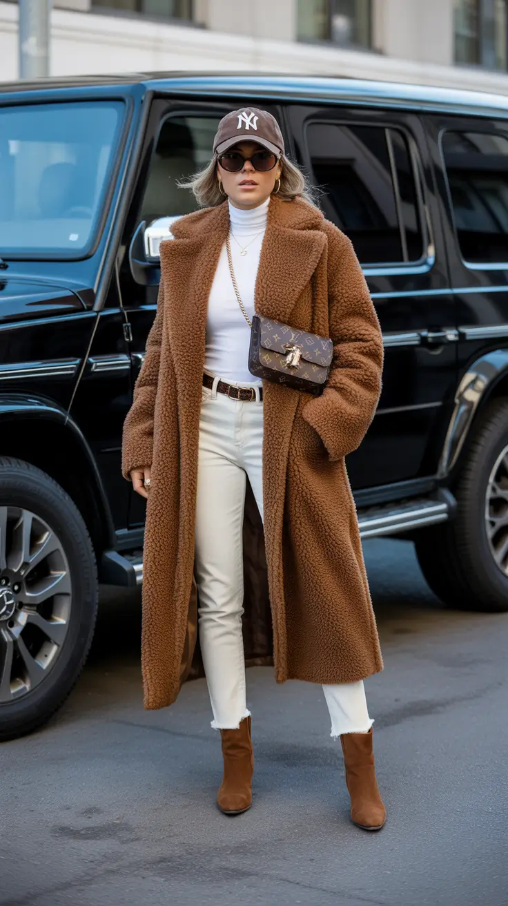 outfit inspiration for women 2026 Teddy Luxe Revival