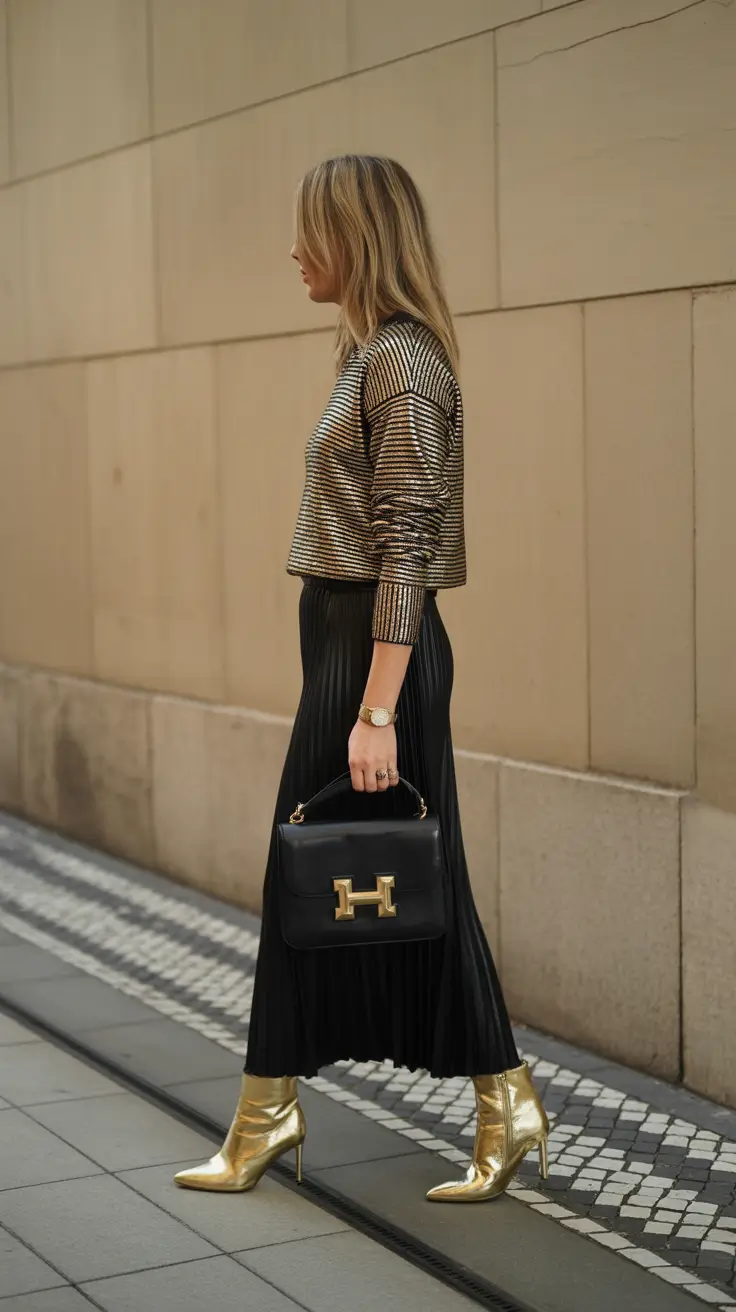 outfits ideas 2026 Golden Glow Drama