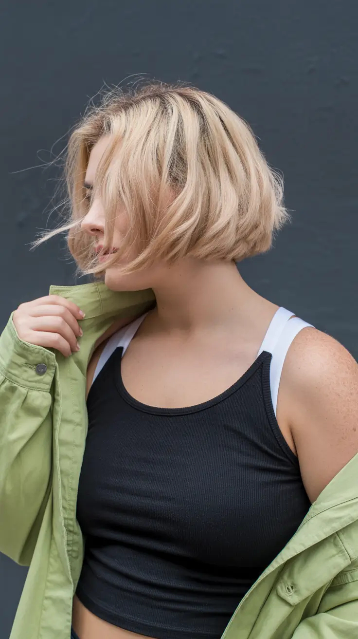 Winter Haircuts for Plus Size Women 2025-2026 Short Bob