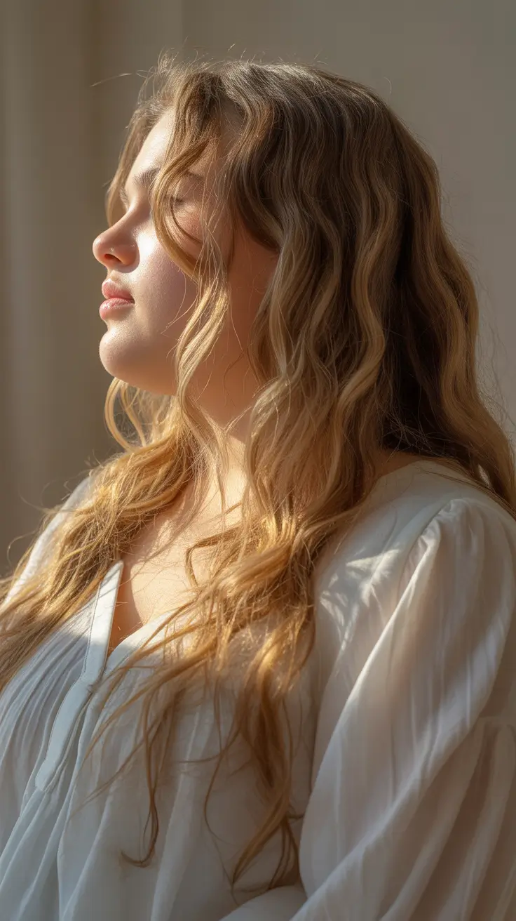 Winter Haircuts for Plus Size Women 2025-2026 Golden Butterfly Layers