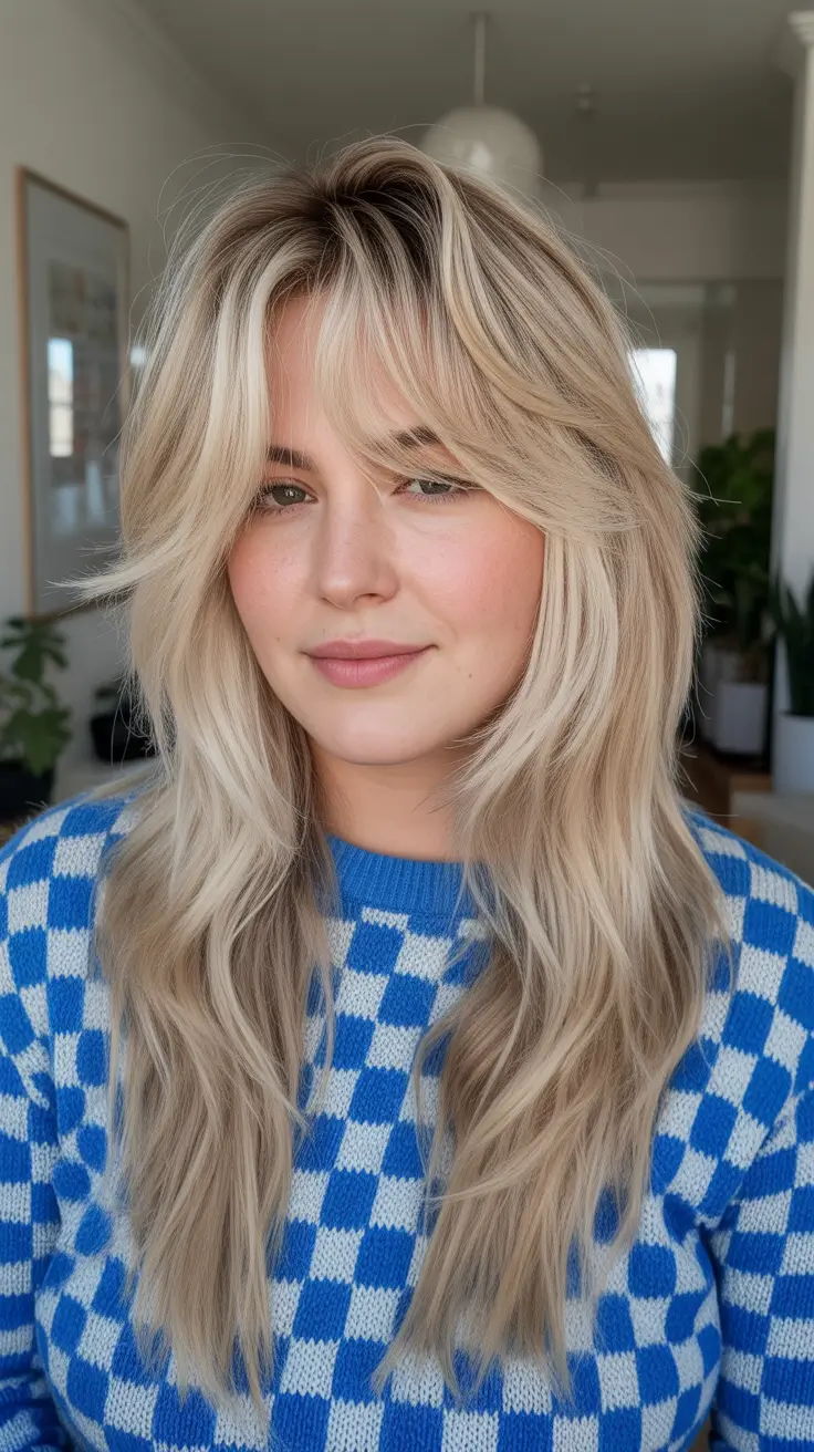 Winter Haircuts for Plus Size Women 2025-2026 Butterfly Layers