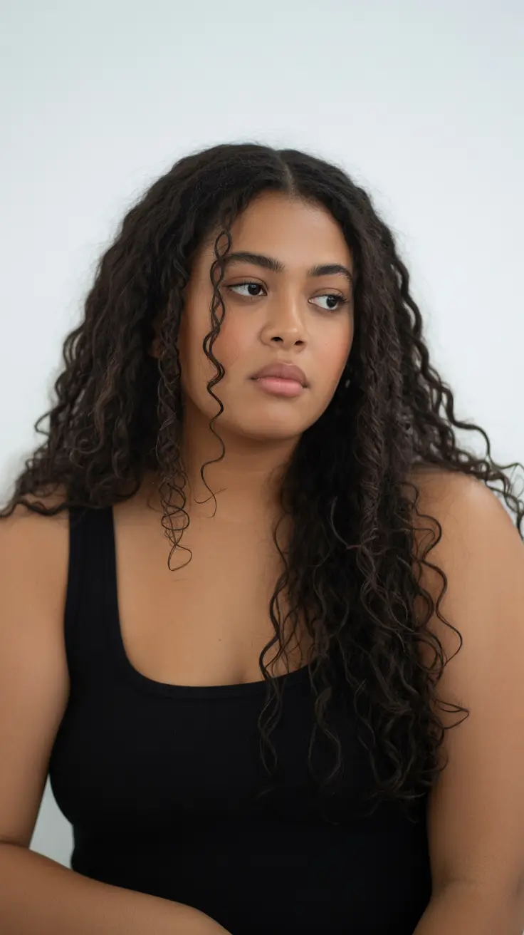 Winter Haircuts for Plus Size Women 2025-2026 Effortless Natural Waves