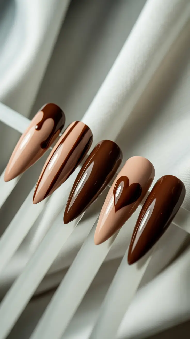 red-winter-nails-2025-2026 chocolate-cherry-sophistication