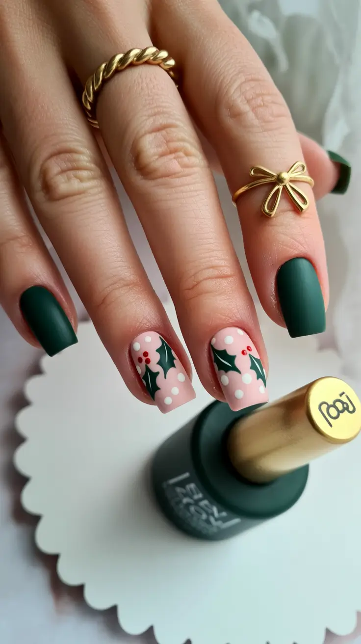 Trendy Manicure Colors Winter 2025–2026 Matte Mistletoe Muse