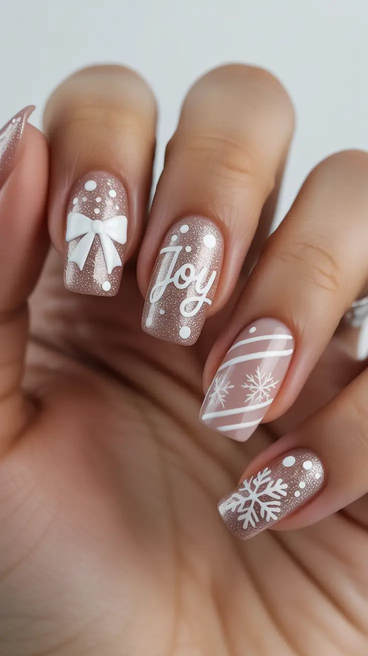 Trendy Manicure Colors Winter 2025–2026 Champagne Joy