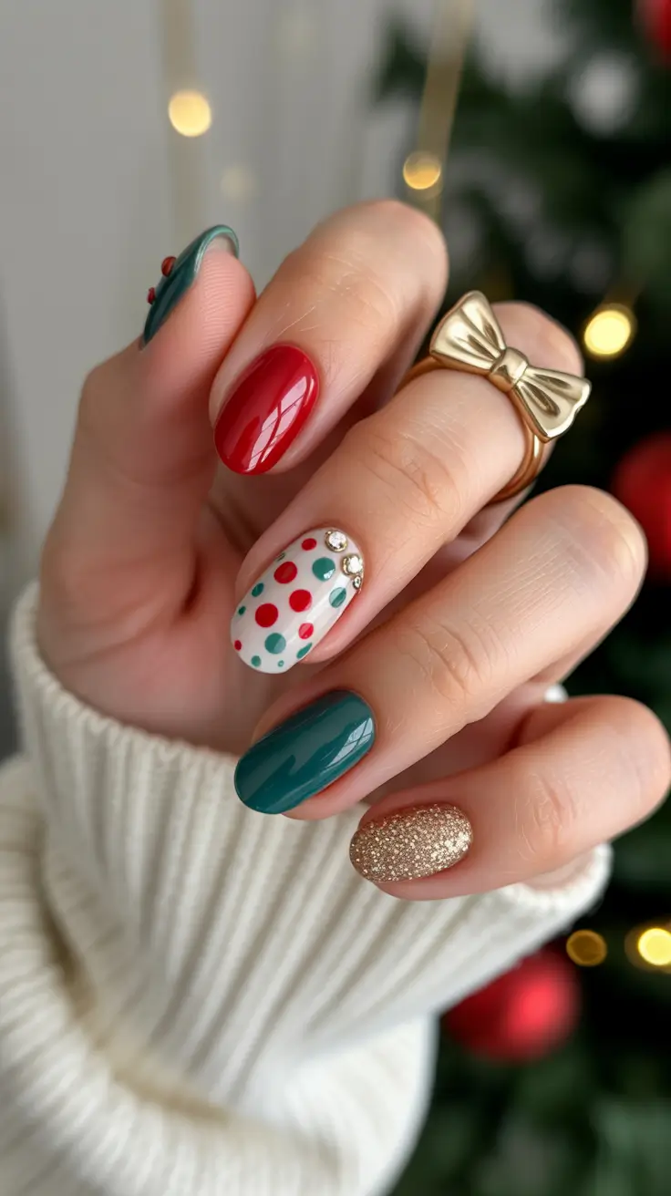 Trendy Manicure Colors Winter 2025–2026 Holiday Confetti Glam