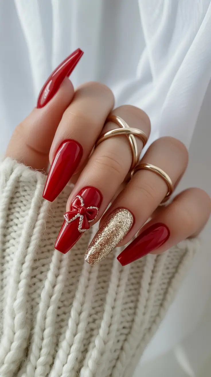 Trendy Manicure Colors Winter 2025–2026 Golden Gift Glamour