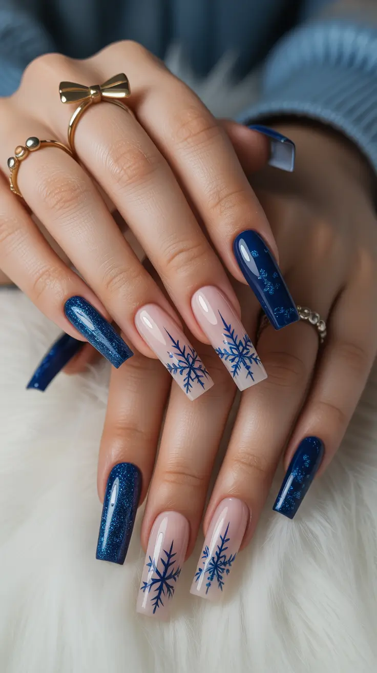 Trendy Manicure Colors Winter 2025–2026 Arctic Blue Spark