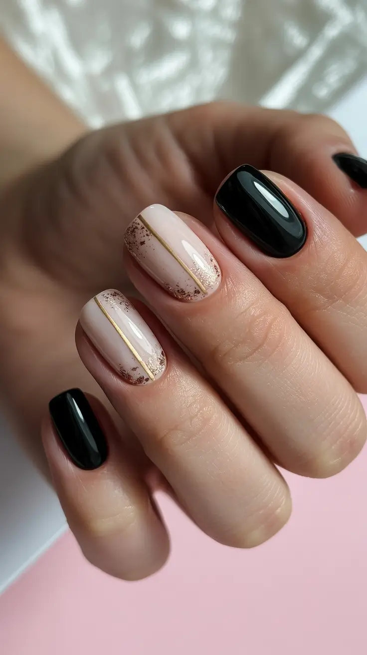 Trendy Winter Nail Colors 2025–2026 Elegant Contrast