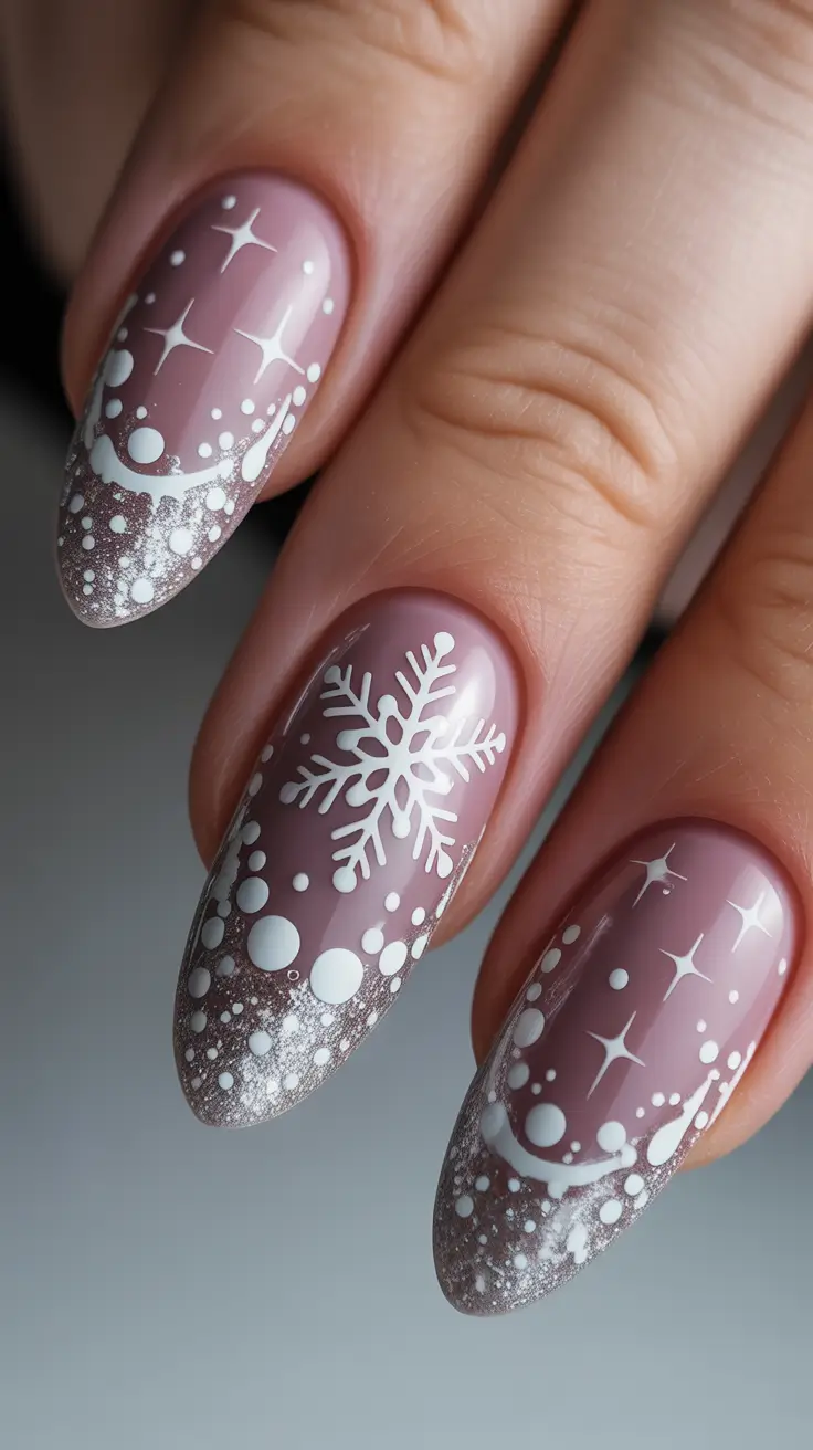 winter-nails-2025-2026-frosted-mauve-snowflakes