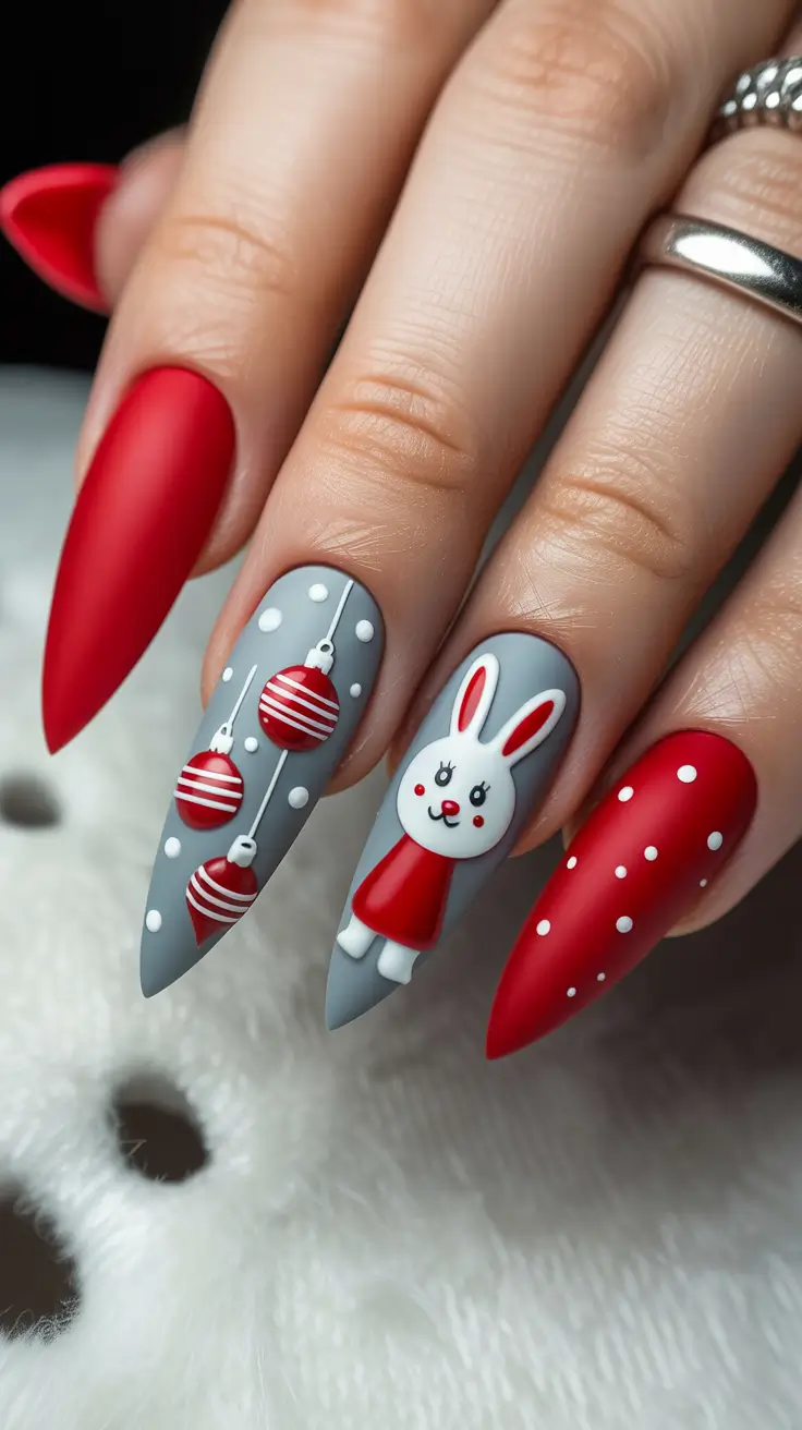 winter-nails-2025-2026-red-velvet-bunny-cheer