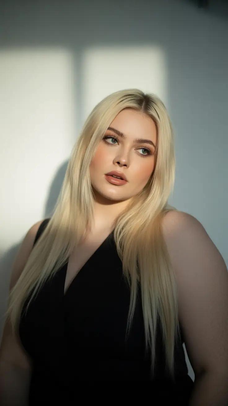 winter hair colors for blondes 2025-2026 sleek platinum length