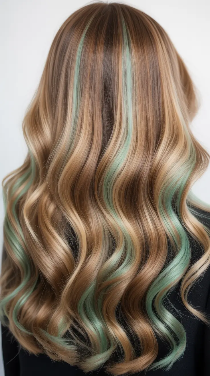 winter hair colors for blondes 2025-2026 Mint-Touched Blonde