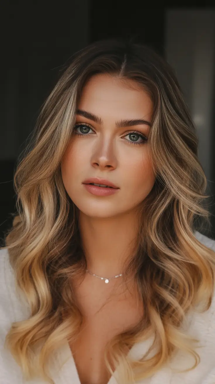 winter hair colors for blondes 2025-2026 Rooted Balayage Blonde