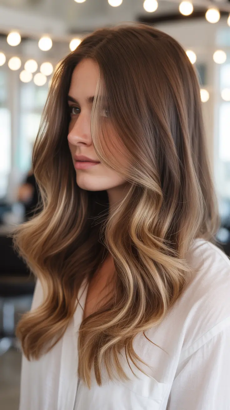 winter hair colors for brown hair 2025-2026 Subtle Bronze Fade