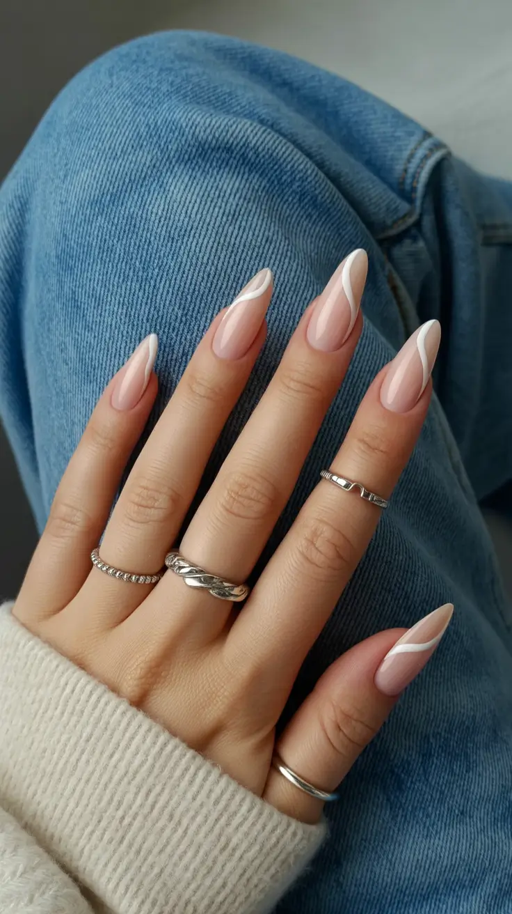 Winter 2025-2026 Soft White Curves on Nude Elegance