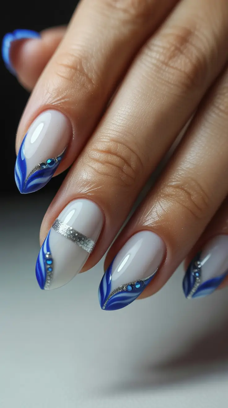 Winter 2025-2026 Midnight Swirl with Sapphire Accents