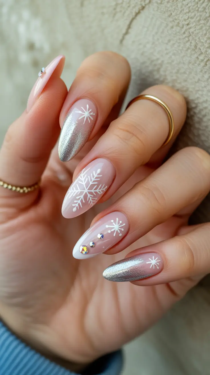 Winter 2025-2026 Frosted Silver and Snowflake Fantasy